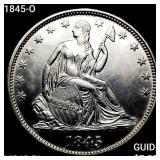 1845-O Seated Liberty Half Dollar CHOICE BU PL