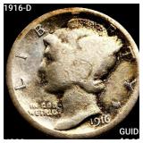 1916-D Mercury Dime NICELY CIRCULATED