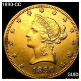 1890-CC $10 Gold Eagle UNCIRCULATED