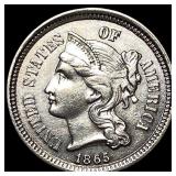 1865 Nickel Three-Cent Piece UNCIRCULATED