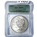 1885 Morgan Silver Dollar ICG MS64