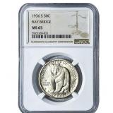 1936-S Bay Bridge Half Dollar NGC MS65