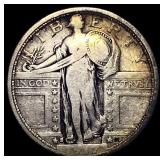 1917-S ty 1 Silver Standing Liberty Quarter  NICE