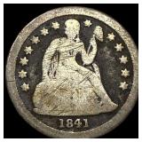 1841-O Silver Seated Liberty Dime NICELY  CIRCULA