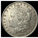 1892 Silver Morgan Dollar CLOSELY  UNCIRCULATED