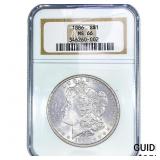 1886 Morgan Silver Dollar NGC MS66