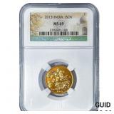 2013I India Sovereign NGC MS69