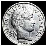 1912-S Silver Barber Dime UNCIRCULATED