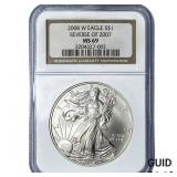 2008-W Silver Eagle NGC MS69