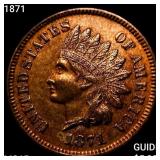 1871 Indian Head Cent GEM BU