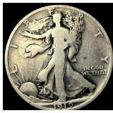 1919-S Silver Walking Liberty Half Dollar  LIGHTL