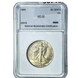 1944 Walking Liberty Half Dollar NNC MS66
