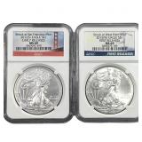 [2] 2012-2013 Silver Eagle NGC MS69