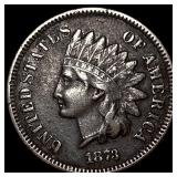 1873 Indian Head Cent LIGHTLY CIRCULATED