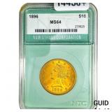1896 $10 Gold Eagle NTC MS64