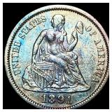 1891 Silver Dime HIGH GRADE