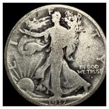 1917-D Silver Walking Liberty Half Dollar NICELY C