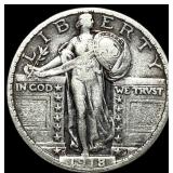 1918-S Silver Standing Liberty Quarter NEARLY  UN