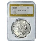 1899 Morgan Silver Dollar PGA MS64