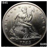 1845 Seated Liberty Half Dollar UNCIRCULATED