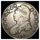 1821 Capped Bust Half Dollar LIGHTLY CIRCULATED