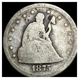 1875-S Silver Twenty Cent Piece NICELY CIRCULATED