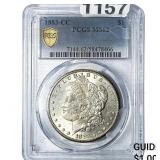 1883-CC Morgan Silver Dollar PCGS MS62