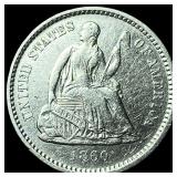 1860-O Silver Half Dime UNCIRCULATED
