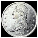 1837 Silver Capped Bust Half Dollar CHOICE AU