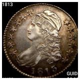 1813 Capped Bust Half Dollar CHOICE AU