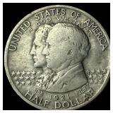 1921 Silver Alabama Centennial Half Dollar  CLOSE