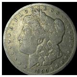 1890-CC Silver Morgan Dollar LIGHTLY  CIRCULATED