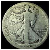 1916-D Silver Walking Liberty Half Dollar  NICELY