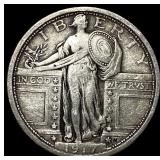 1917 Type 1 Standing Liberty Quarter NEARLY UNCIRC