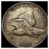 1858 Copper-Nickel Flying Eagle Cent LIGHTLY CIRCU
