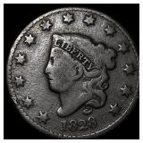 1828 Large Cent LIGHTLY CIRCULATED