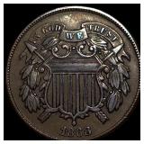 1868 Copper Two-Cent Piece CLOSELY UNCIRCULATED