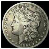 1892-CC Silver Morgan Dollar LIGHTLY  CIRCULATED