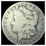 1892-S Silver Morgan Dollar LIGHTLY  CIRCULATED