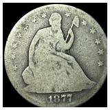 1877-S Silver Seated Liberty Half Dollar  NICELY