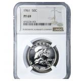 1961 Franklin Half Dollar NGC MS69