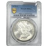 1878-S Morgan Silver Dollar PCGS MS63