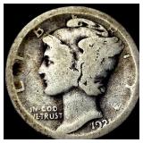 1921 Silver Mercury Dime NICELY CIRCULATED