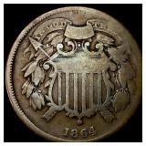 1864 Two-Cent Piece LIGHTLY CIRCULATED
