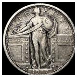 1917 Type 1 Standing Liberty Quarter LIGHTLY CIRCU