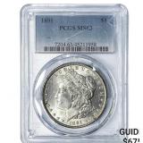 1891 Morgan Silver Dollar PCGS MS63