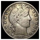 1903-S Silver Barber Half Dollar LIGHTLY CIRCULATE
