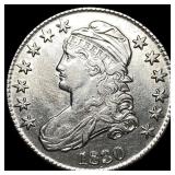 1830 Capped Bust Half Dollar UNCIRCULATED