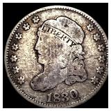 1830 Silver Capped Bust Half Dime NICELY  CIRCULA