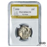 1930 Standing Liberty Quarter PGA MS64 FH